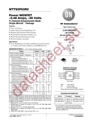 NTTS2P03R2 datasheet  